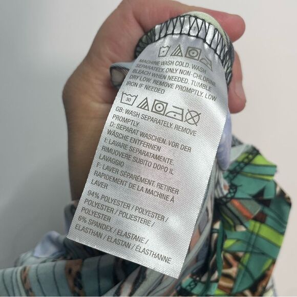 Attitudes by Renee Tropical Print Tunic Shirt 2X - Picture 5 of 7